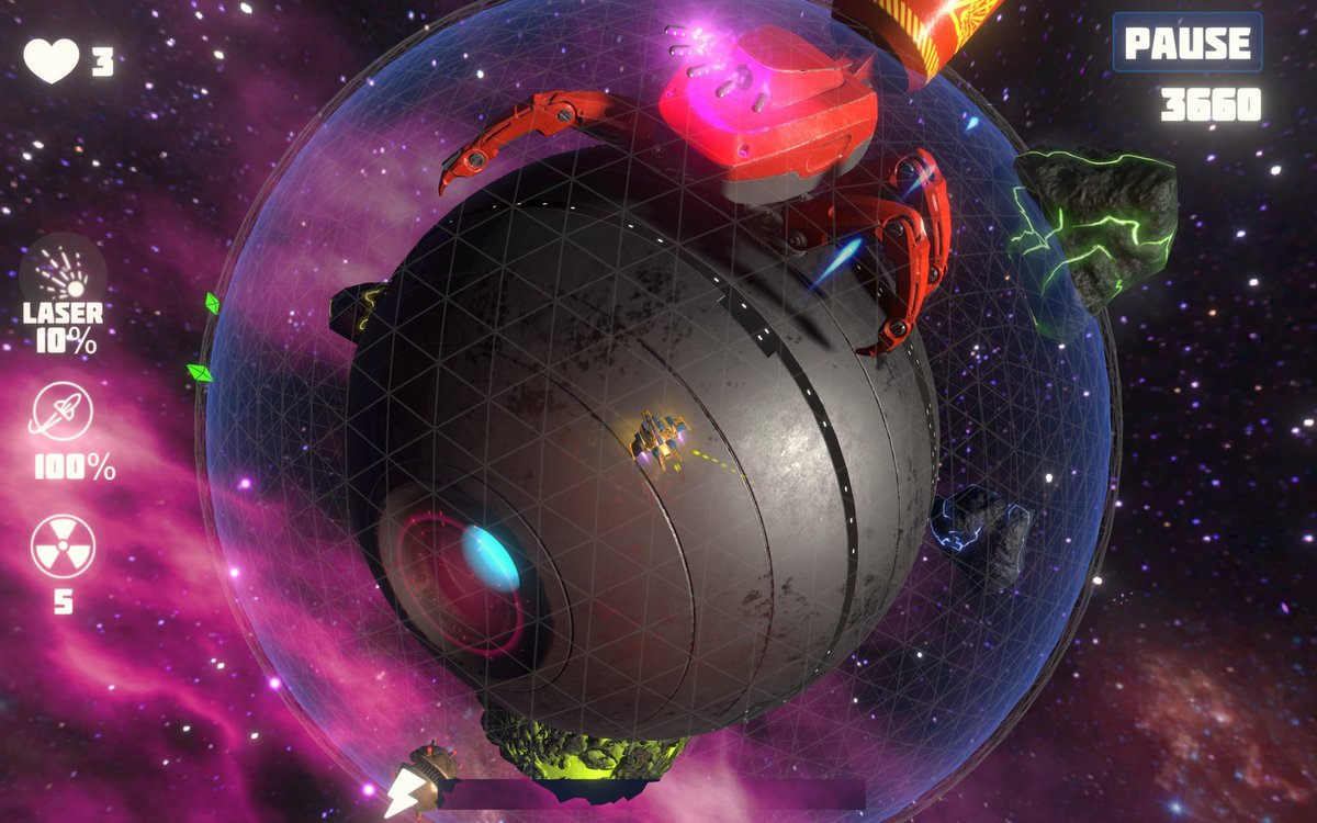 When galaxy spider attacks planet
#madewithunity #gamedev #indiedev #indiegame