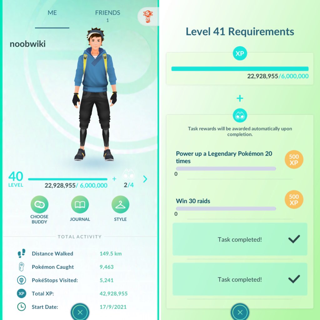 ProfOak_'s tweet image. I tried within 3 days to get to level 40 and it turned out I got extra 22m more XP, just wonder if Niantic ever let players without chosen fraction (red, blue, yellow) to be able to advance to level 50? I guess diversity is what a community is right? @NianticHelp @PokemonGoApp
