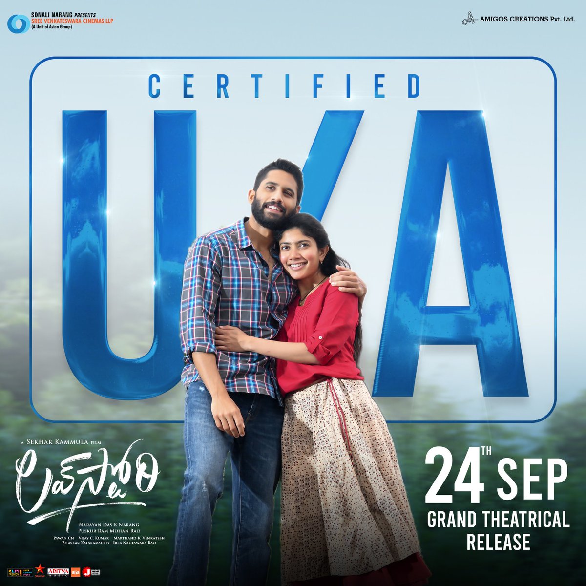 #LoveStory Gramd Releasing on 24th September @chay_akkineni @Sai_Pallavi92 Director @sekharkammula Music #PawanCh @SVCLLP #NagaChaitanyaAkkineni #SaiPallavi #LoveStoryFromSep24th