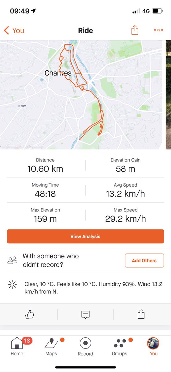 katykaminsight's tweet photo. No prizes for speed or distance but a lovely way to see Chartres on my holiday and to get back on my bike for Pedalling for Pubs! #PFP2022 #backbehindthebar @Pedallingforpub @LTCharity @apavementaway @KAMMediaInsight https://t.co/WQyv6faSBN