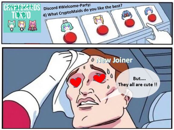 CMaids001's tweet photo. 🖤#CryptoMaidsMeme Contest #3❤️‍🩹

All 3 👑 will get #CryptoMaids #NFT

🎨Make meme with CryptoMaids picture below (on the 2nd tweet) &amp; QT this tweet with #GetFreeNFT #CryptoMaidsMeme with your meme
❄️Follow @CryptoMaids &amp; @CMaids001 &amp; @CMaids002
📱Join our Discord

#DoujinNFT https://t.co/tYXVuZ7XoA