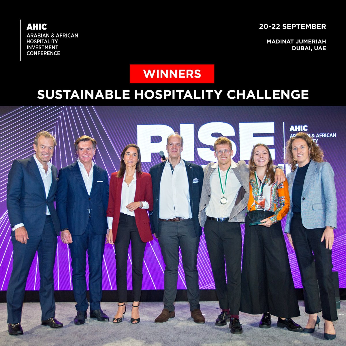 AHIC (@ahicevent) on Twitter photo WE HAVE A WINNER! Ecole hôtelière de Lausanne are the winners of The Sustainable Hospitality Challenge. <a href="/EHLnews/">EHL Hospitality Business School</a> WE HAVE A WINNER! Ecole hôtelière de Lausanne are the winners of The Sustainable Hospitality Challenge. <a href="/EHLnews/">EHL Hospitality Business School</a>