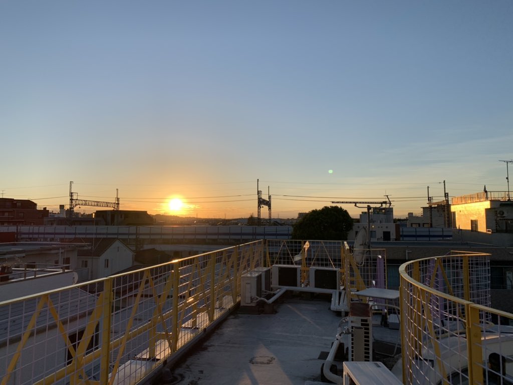 geekmtsm's tweet image. 土曜は屋上を満喫