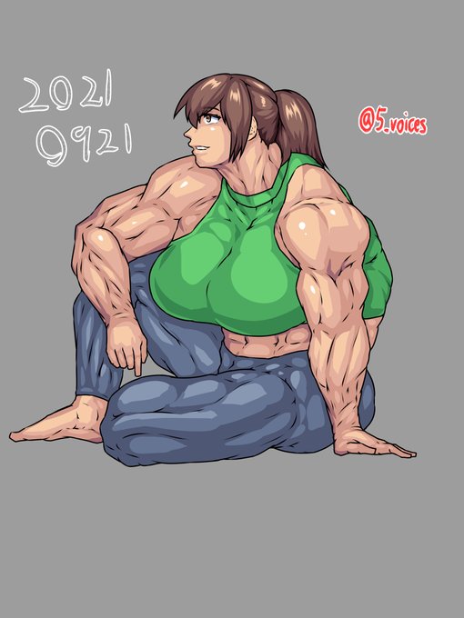 ボディビル模写。 