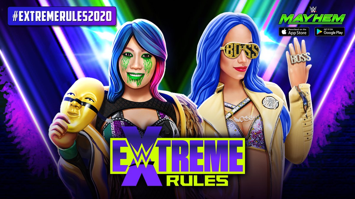 wwe_mayhem's tweet photo. Download WWE Mayhem: https://t.co/gazR8a3EwQ
Extreme Rules Recap 2020 Events have begun. Enter with your Challengers and take control over your fate:- Enter the ring with Sasha Banks to challenge Asuka
#wwe #ExtremeRules #extremerulesrecap #wwesuperstar #mobilegame #wwenetwork https://t.co/KvGMwczQFr