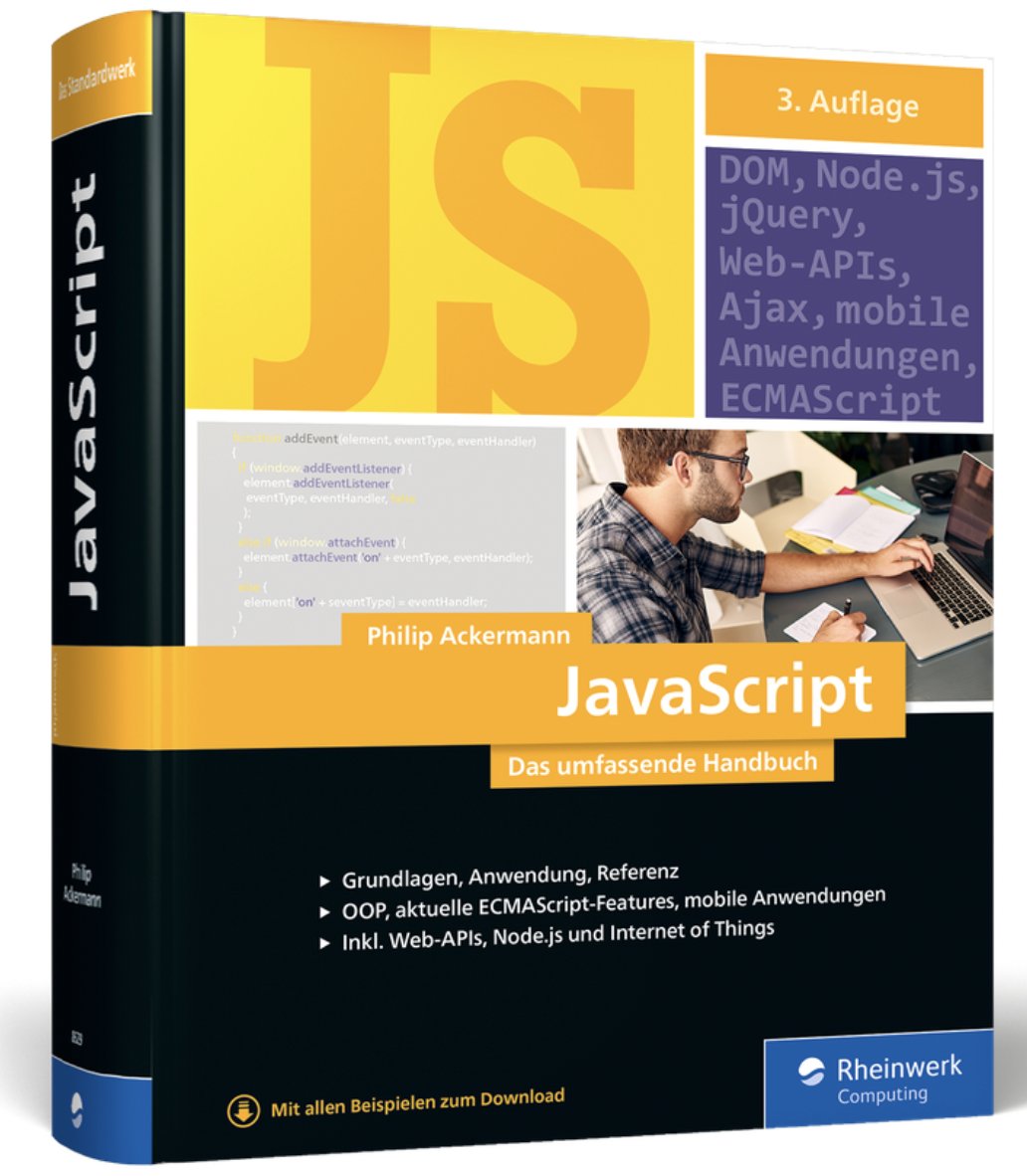 jshandbuch's tweet image. Der Countdown läuft! Nur noch 9 Tage bis zum Release der dritten Auflage vom JavaScript-Handbuch! 🚀
Vorbestellung schon jetzt möglich beim @rheinwerkverlag 😊 rheinwerk-verlag.de/javascript-das…
#javascript #nodejs #webdevelopment #learntocode #100DaysOfCode #301DaysOfCode #book #books