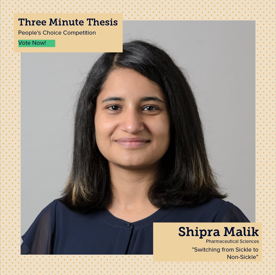 Join colleagues and students across UConn in supporting Shipra Malik’s game-changing research “Switching from Sickle to Non-Sickle” by voting for her in this year’s three-minute thesis competition (3MT). Cast your vote here: universitas21.com/form/u21-3mt-r…