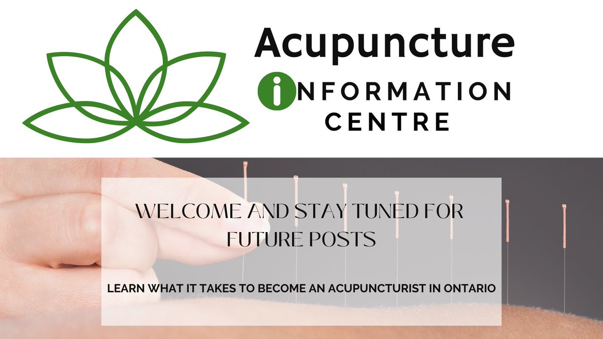 acupinfocentre's tweet photo. Stay tuned. Learn how to become an acupuncturist in ON and impt info re the profession. #acupuncturestudent https://t.co/MW6hlwWq9s