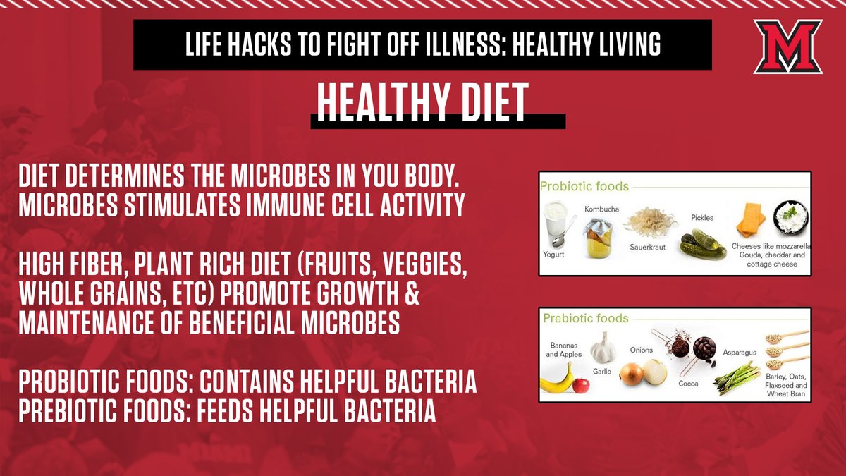How can you help prevent illness? Through healthy living and a HEALTHY DIET!