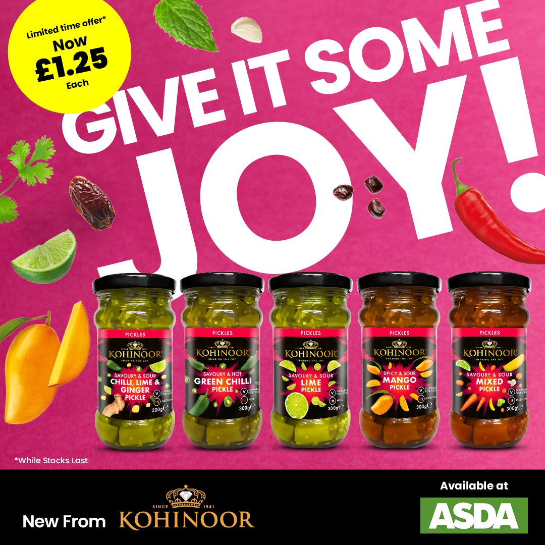 Explore a range of flavours with our New Authentic Pickles. Now on offer at Asda! See link to our page rb.gy/sx9gc4