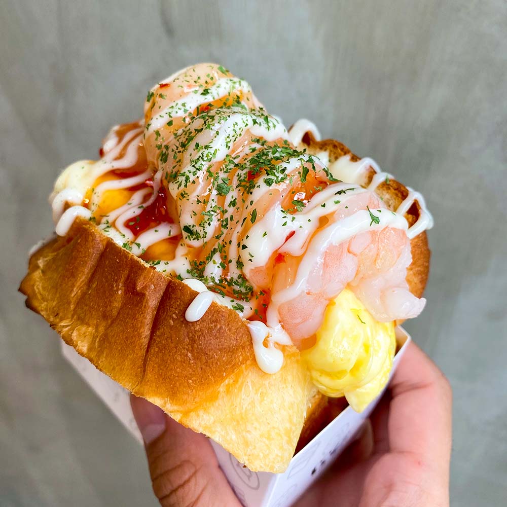 Burnbrae Farms and Taste Toronto's Dine with Eggs Event!  tastetoronto.com/dinewitheggs.  This is delicious!  Wonder Egg's Sweet Shrimp.  Yummy!
#TCBC #BurnbraeFarms #DinewithEggs #TasteToronto #WonderEgg