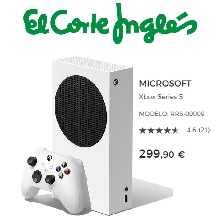 FeniXBMS's tweet photo. #ElCorteIngles #beruby #xbox
Sólo hasta el 29 de septiembre consigue la Consola Xbox Series S por 299.90€ en El Corte Inglés.⏰
Y además, desde beruby, te devolvemos hasta el 3,70% de lo que gastes en El Corte Inglés
Desde aquí ☺️👉 https://t.co/tq445J8ywH https://t.co/ONbbuklmCr