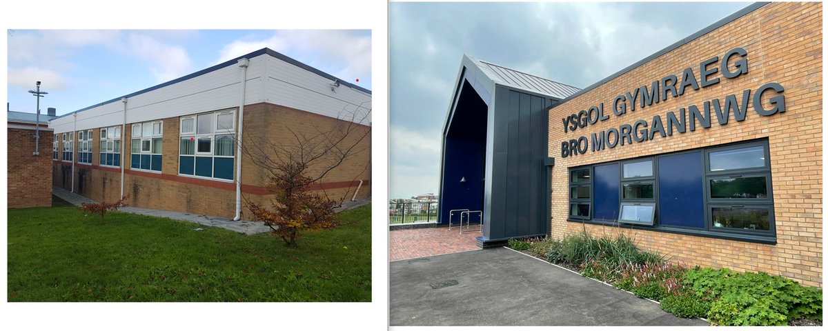 Small snippet of some of the great before and after photos at Ysgol Gymraeg Bro Morgannwg! Awesome work 🏗️@isglimited <a href="/AustinSmithLord/">Austin-Smith:Lord</a> <a href="/AECOMBuildPlace/">Buildings + Places</a> <a href="/VOGCouncil/">Vale Council 🏴󠁧󠁢󠁷󠁬󠁳󠁿🇺🇦</a>