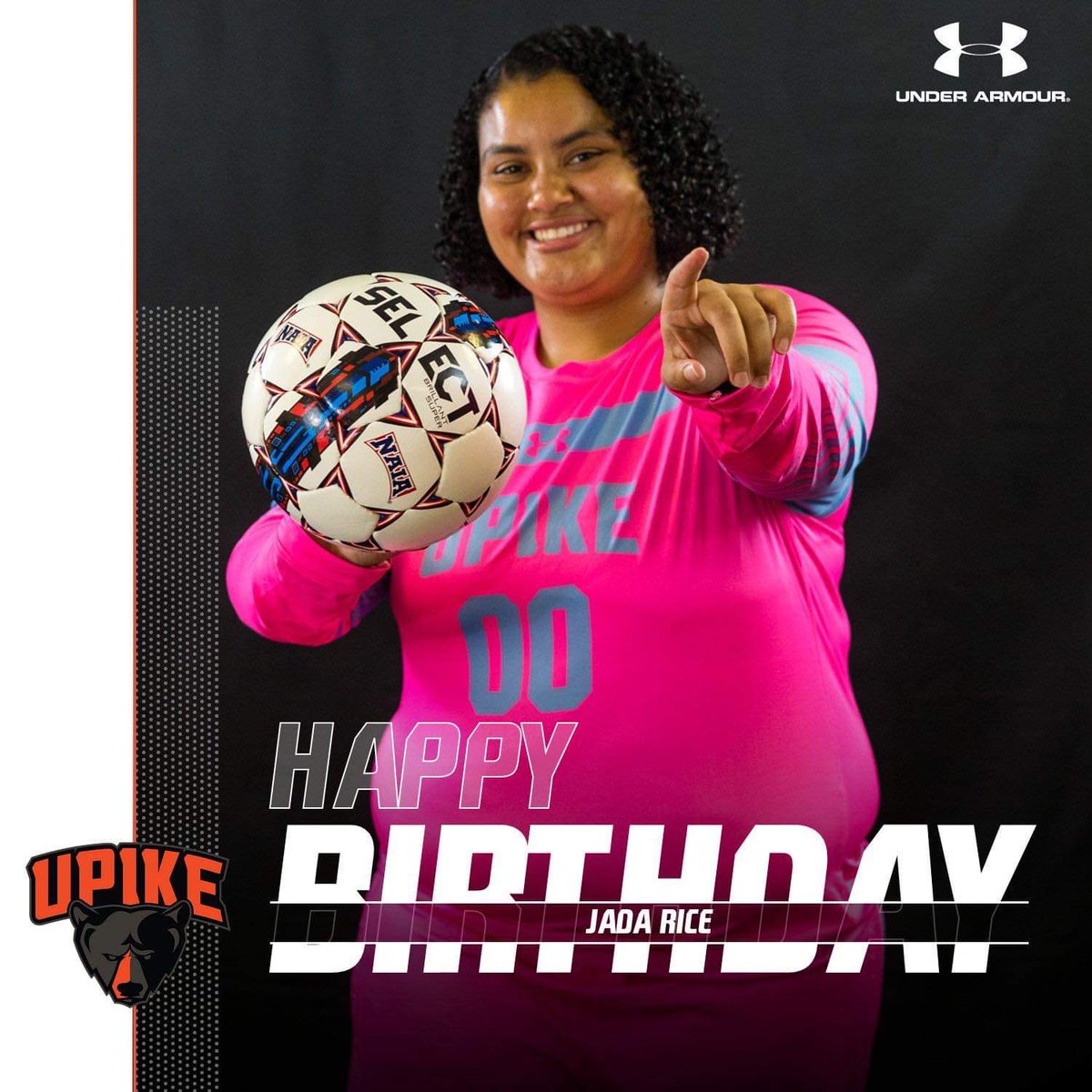 Sending Happy Birthday wishes to UPIKE women’s soccer player Jada Rice! We hope it’s a great one!