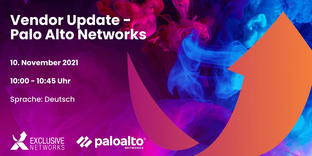 Von der kleinsten Niederlassung bis hin zu den größten Campusanlagen und Hyperscale-Rechenzentren. Erfahren Sie, wie Sie die Netzwerksicherheit Ihrer mittelständischen Kunden optimal gewährleisten können. 
<a href="/PaloAltoNtwks/">Palo Alto Networks</a> #WeAreExclusive #CyberSecurity 
register.gotowebinar.com/rt/63166232482…