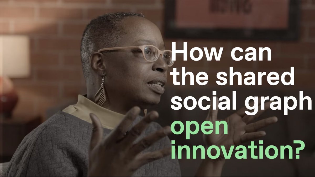 “... the first person that goes to a new app or network brings value because they can bring their entire graph with them. So you don't have to wait to achieve that critical mass.”

Learn how the shared social graph can open innovation in this short video. vimeo.com/575149999