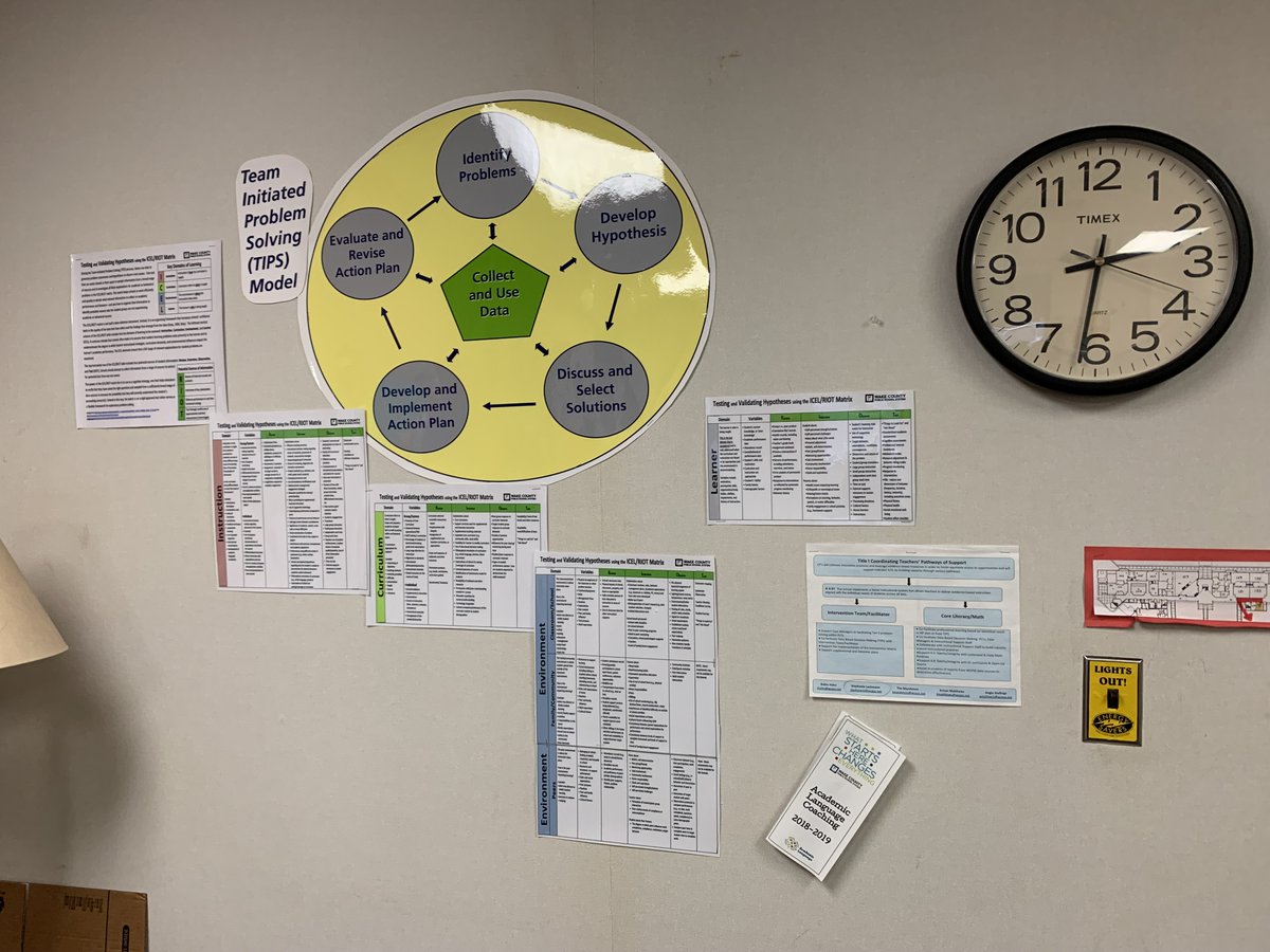 WCPSS_ALS's tweet image. Had a wonderful visit with @WendellMagnetES ITF/Literacy Coach yesterday and guess what we saw in the conference room? #refocusregrouprefine