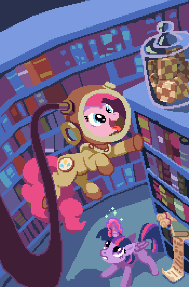 My Little Pony Friendship is Magic - cover illustration. You can do it pinky pie! Get that cookie
#MLP #pixelart
