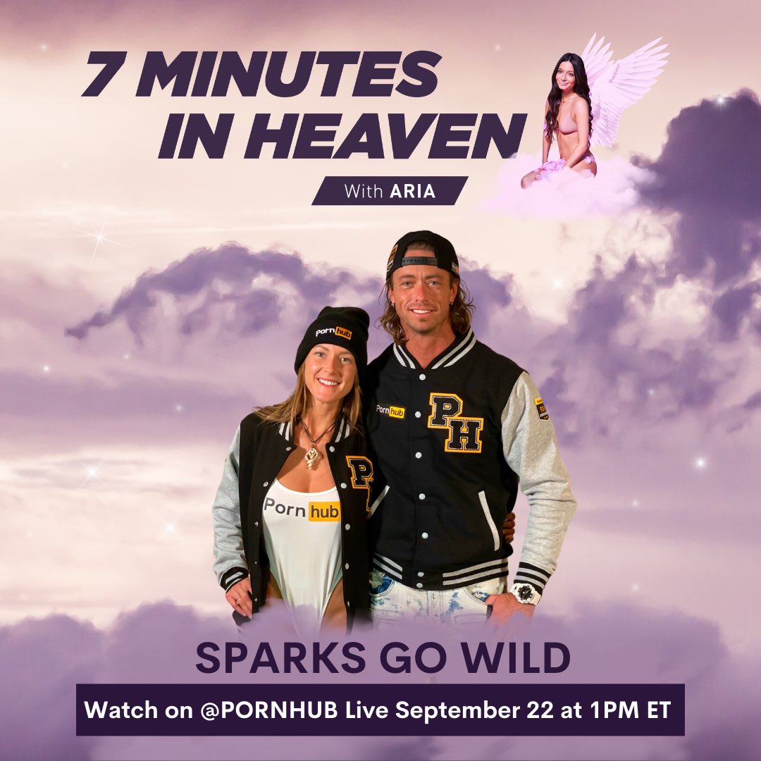 Tune in tomorrow for my “7 Minutes In Heaven” with @sparksgowild on Pornhub’s Instagram Live at 1pm https://t