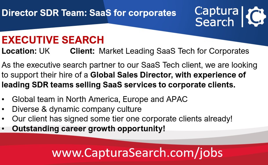 FinTechStuart's tweet image. #Hiring a Global Director of Inside Sales to corporate clients. With a global team in place and A* clients already signed we&apos;re looking for a high calibre SDR Manager: Apply ffi.sh/J65cD 
#B2BSales #Career #SDR #InsideSales #SalesDevelopment #sales #recruitment #jobs