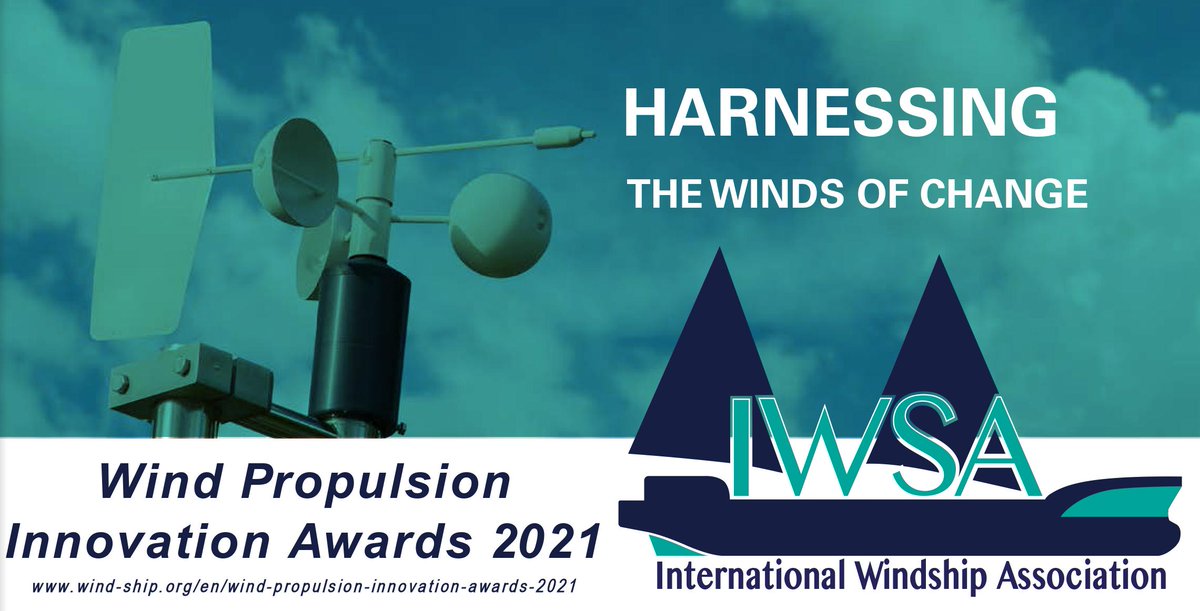 iwsa_secretary's tweet image. Excited to announce nominations now open for Wind Propulsion Innovation Awards 2021 
wind-ship.org/en/wind-propul…

4 open voting categories: innovation, tech users, projects, small vessels + IWSA member voting: research &amp;amp; outstanding contribution 

#windpropulsion #windships #shipping