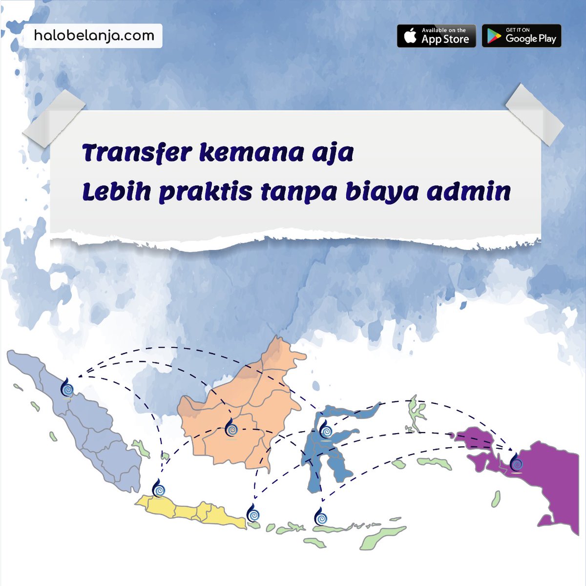halobelanja_id's tweet photo. Halo teman belanja… pernah terpikirkan berapa biaya admin yang harus kamu keluarkan hanya untuk transfer? Di aplikasi Halobelanja kamu gak usah mikirin biaya admin karena BEBAS BIAYA!!! Yuk download aplikasi dan daftar sekarang juga. Tag 5 temenmu yang belum tau #halobelanja https://t.co/Zf5kCoFbSp