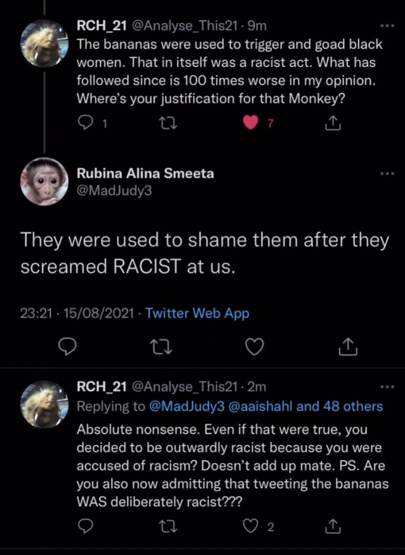 StopLurkin70's tweet photo. @DrDanBolshevik @BegsAli345 @fuffoomagoo @feeldalove168 They came for black women unprovoked, the almighty anti-fash they are! Now this pathetic excuse for a supposed scary person is trying to spin a false narrative. #RacistMonkey #NeverForget #TheConfession https://t.co/xQ2kABZuxL