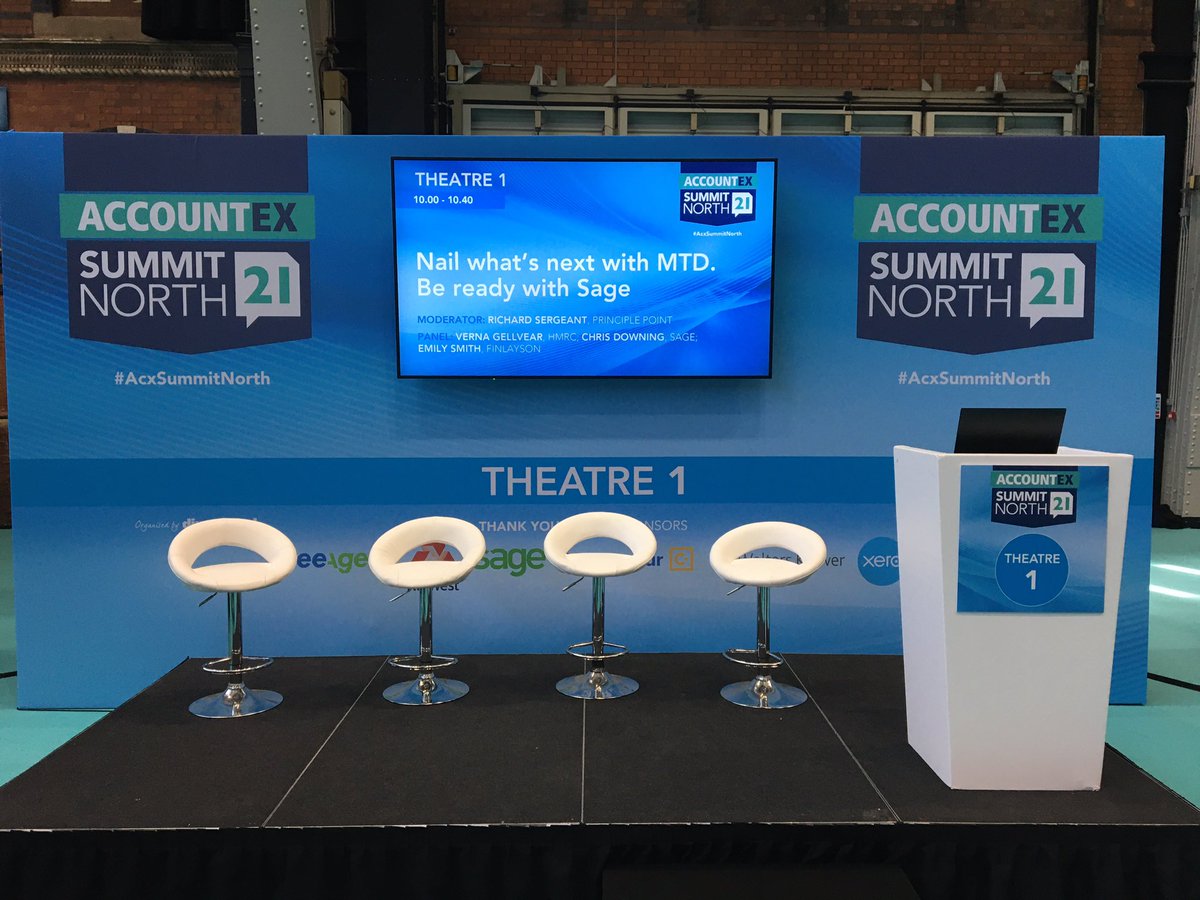 Day 2 of #AcxSummitNorth and we are kicking off with our MTD roundtable with HMRC and @Sage uk. Hosted by <a href="/richardsergeant/">Richard Sergeant</a>  Lots of #accountants ready to hear from the experts #futureofaccountancy <a href="/downing_c/">Chris Downing</a>
