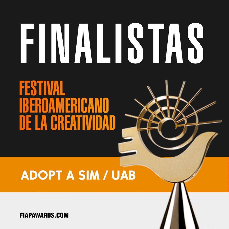 Un nuevo éxito para nuestro alumno, Luis Felipe Rios #masterECDonline ¡Finalista en <a href="/FIAP_/">FIAP</a>!

Su campaña "Adopt a SIM" entra en el shortlist en la categoría "FORMATOS" en nombre de la <a href="/UABBarcelona/">Universitat Autònoma de Barcelona</a>

¡Enhorabuena y esperamos que puedas llevarte algún metal! 🏆😉