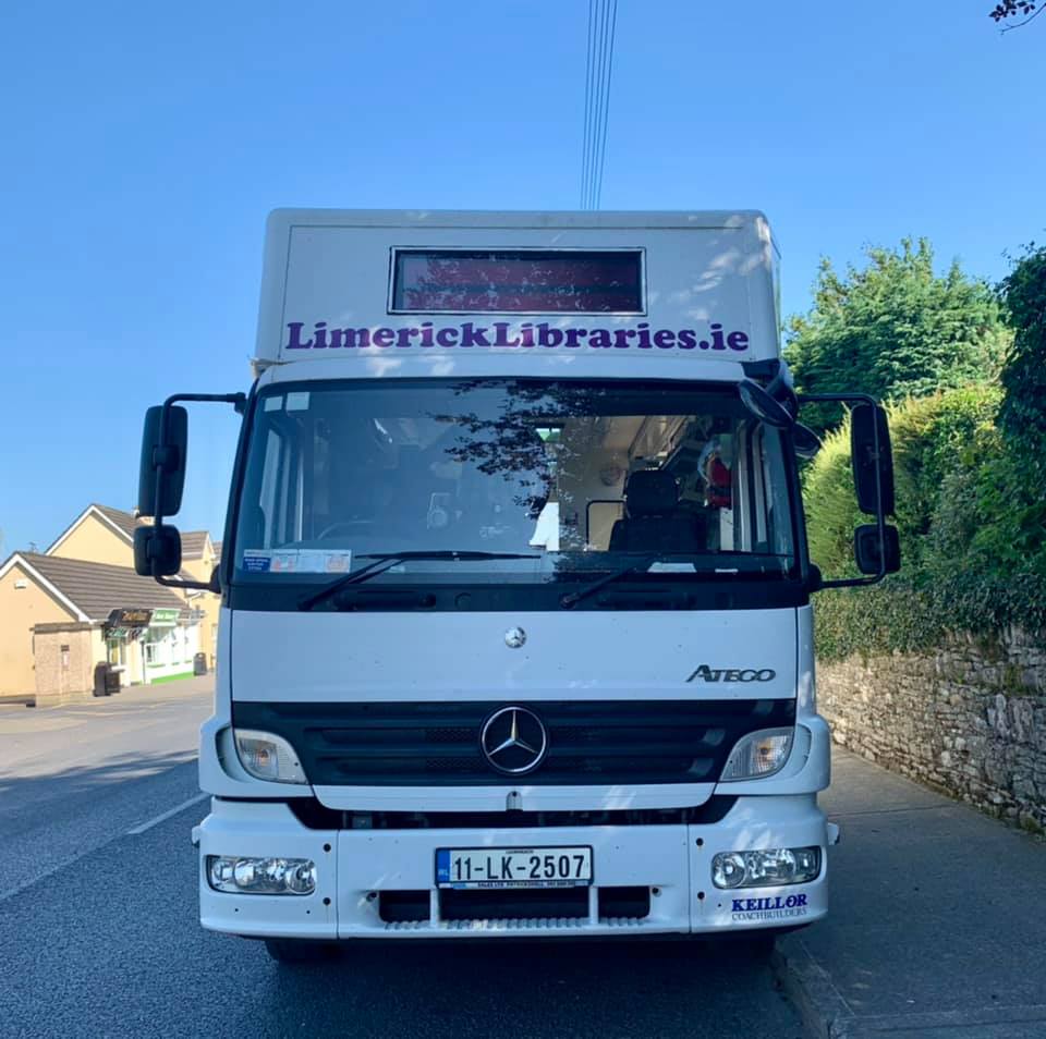 murroeweb's tweet photo. Keep a look out for the @limklibraries mobile library in Murroe from 12-1pm today. It visits us every 2nd Tuesday & parks its wheels on the main street, near the church. #Limerick #LimerickLibraries @LibrariesIre https://t.co/km6tqDd84Y