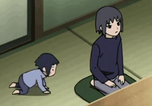 wlwsasuke's tweet photo. itachi with baby sasuke 🥺 🥺 https://t.co/8rQxZC1PDg