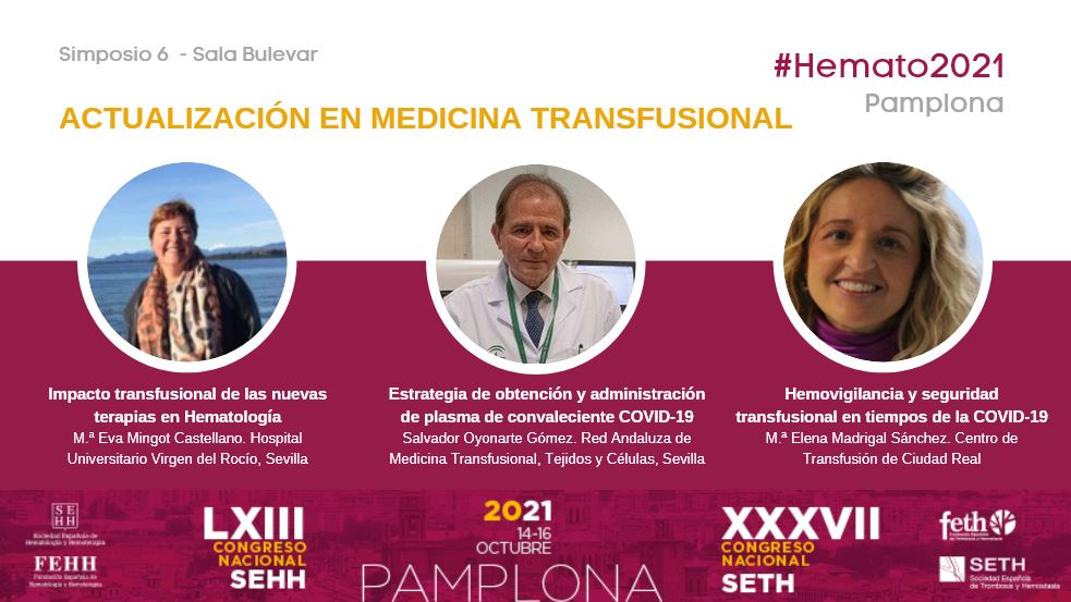 sehh_es's tweet photo. #Hemato2021 | Simposio 6: ACTUALIZACIÓN EN MEDICINA #TRANSFUSIONAL
👉Impacto transfusional de nuevas terapias
👉Estrategia de obtención y administración de plasma de convaleciente #COVID19
👉Hemovigilancia y seguridad transfusional en tiempos de la COVID-19
📅14 oct
⏰9:40 https://t.co/3MOWCCEKwW