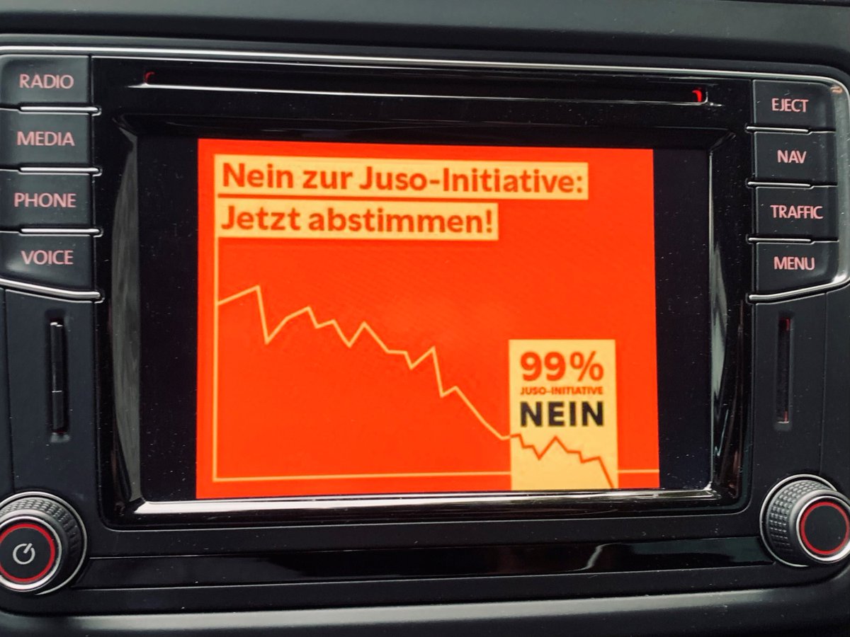 Jetzt abstimmen gehen und Nein stimmen. Wir mobilisieren auch über das DAB-Radio!

#99nein #99non #99no 
nein-zu-99prozent.ch