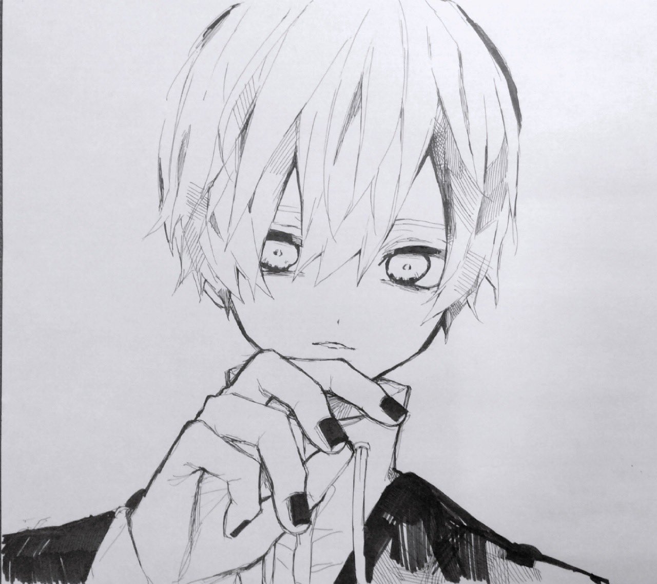 ❤︎オリジナル手描きイラスト❤︎アナログイラスト○B5○ 猫耳