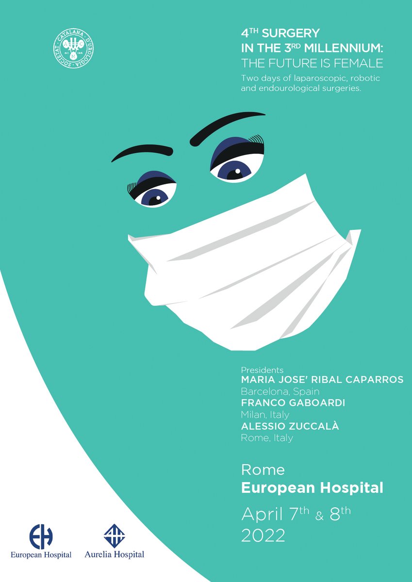 Surgery in the 3rd millennium:skills beyond gender (@surgeryisfemale) on Twitter photo #UROFEM22 Congress Venue is ...ROME!!!
April 7th & 8th.
Stay tuned!!
Presidents: <a href="/MariaJRibal/">Maria J. Ribal</a> - <a href="/FrancoGaboardi/">Franco Gaboardi</a> - Alessio Zuccalà #UROFEM22 Congress Venue is ...ROME!!!
April 7th & 8th.
Stay tuned!!
Presidents: <a href="/MariaJRibal/">Maria J. Ribal</a> - <a href="/FrancoGaboardi/">Franco Gaboardi</a> - Alessio Zuccalà