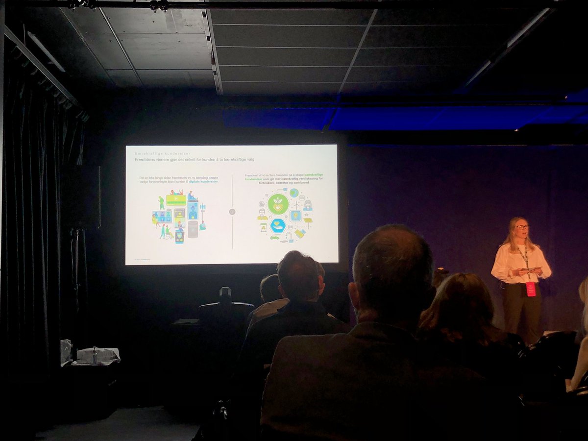 «Fremtidens vinnere gjør det enkelt for kunden å ta bærekraftig valg» @DeloitteNO #handelskonferansen <a href="/virke_no/">Virke</a> Vi kunne ikke vært mer enig. Velg #bærekraftsmerkene