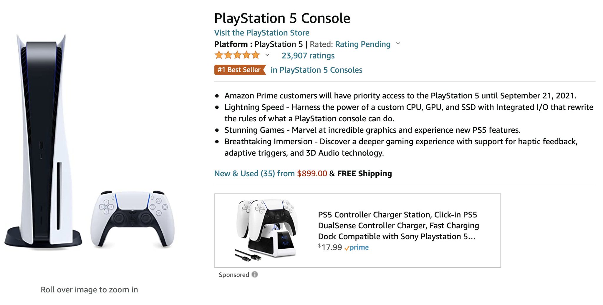 PS5 Stock Alerts on Twitter "[PS5 AMAZON LINKS] Disc Edition Product