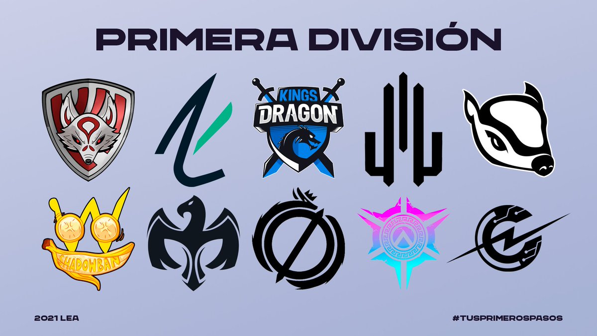 LEAmateur_'s tweet photo. Estos son los 10 equipos de 1ª División.

@KumihoEsports 
@LKGamingClub 
@KingsdragonEs 
@RocketClubGG 
@BisEsports 
@ShadowbanClub 
@EuropeSaviorsCB 
@OLKesports 
@PulseLambda 
@CryptoEsportsGG 

¿Todos listos? Empezamos el 1 de Octubre.

#TusPrimerosPasos https://t.co/kUf74JBG54