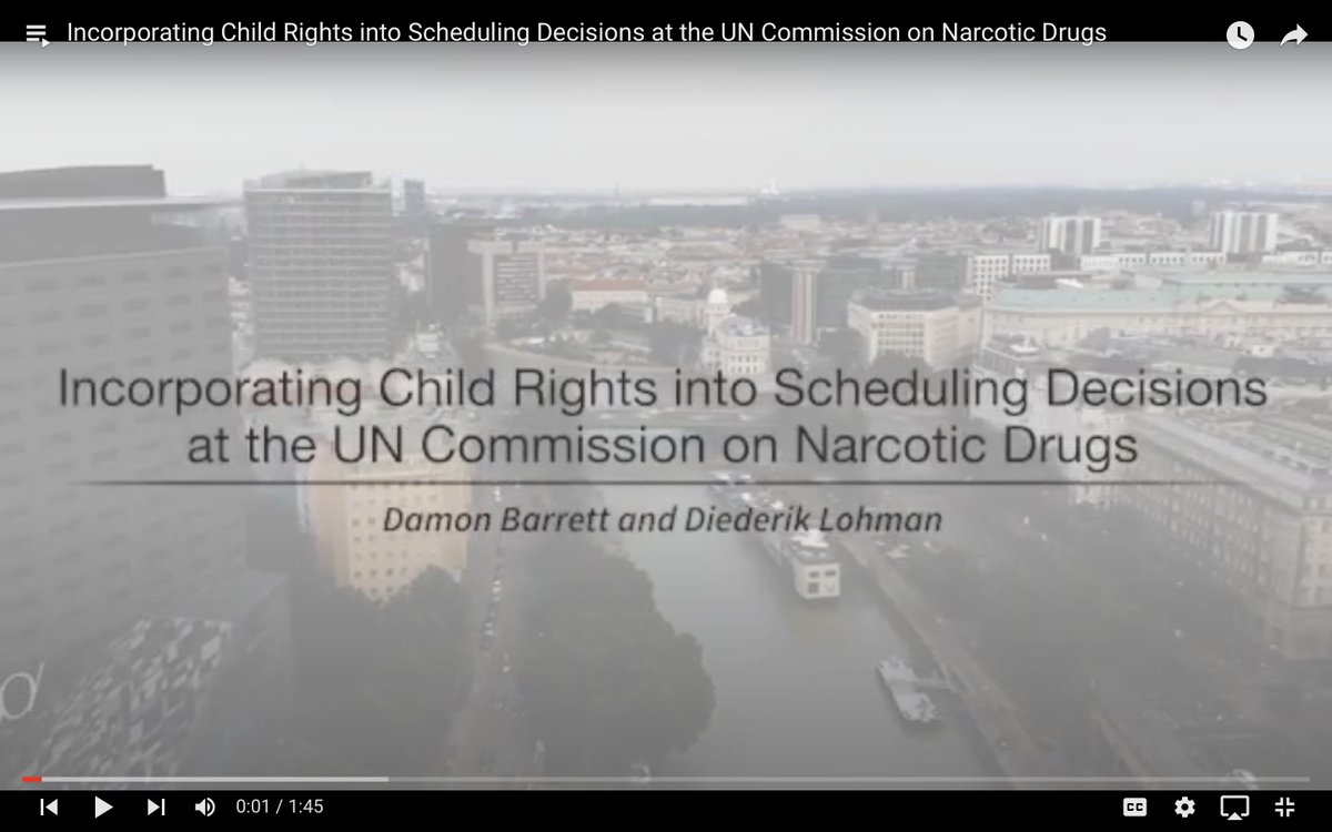 What is the process for placing substances under international control? What are the child rights implications of such decisions? Damon Barrett & @diederik_lohman, authors in the @DevPolJournal's 12th thematic issue, answer these questions ⬇️ youtu.be/ZoHCTeHN4XQ