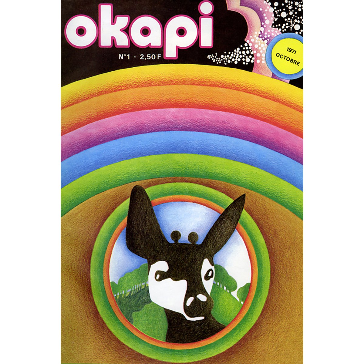 OKAPI A 50 ANS ! Et c'est la fête dans ton nouveau numéro : 
👉 Retour en images sur les évènements marquants de ces 50 dernières années
👉 Sondage pour savoir comment vont les ados en 2021 
👉 Interview exclusif d'une famille d'Okapiens et Okapiennes 👪
En 🎁, le 1er n° de 1971