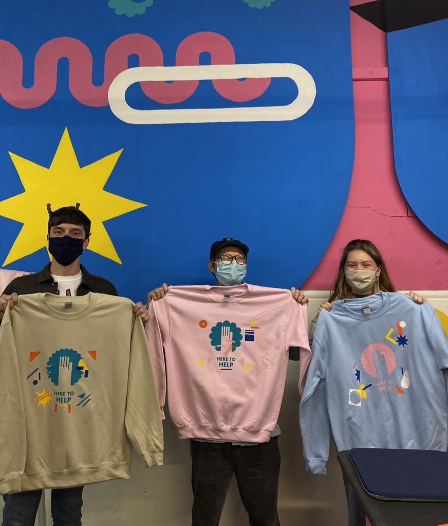 dnd_designfest's tweet image. Great volunteer training day yesterday at Finlathen, making jumpers and learning about DDF. Look out for these sweaters at each of the Design Houses - our volunteers are here to help! #everywheredesign