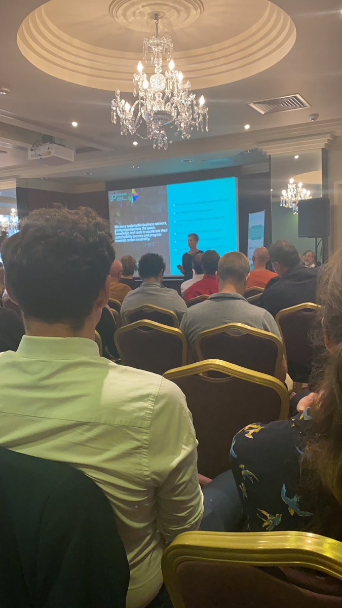 Next stop is the #FeativalofSustainableBusiness with @FutureLeapUK at the <a href="/bristolhotel/">The Bristol Hotel</a> seminar on Community level low carbon solutions is next on the agenda #community #sustainability #placemaking