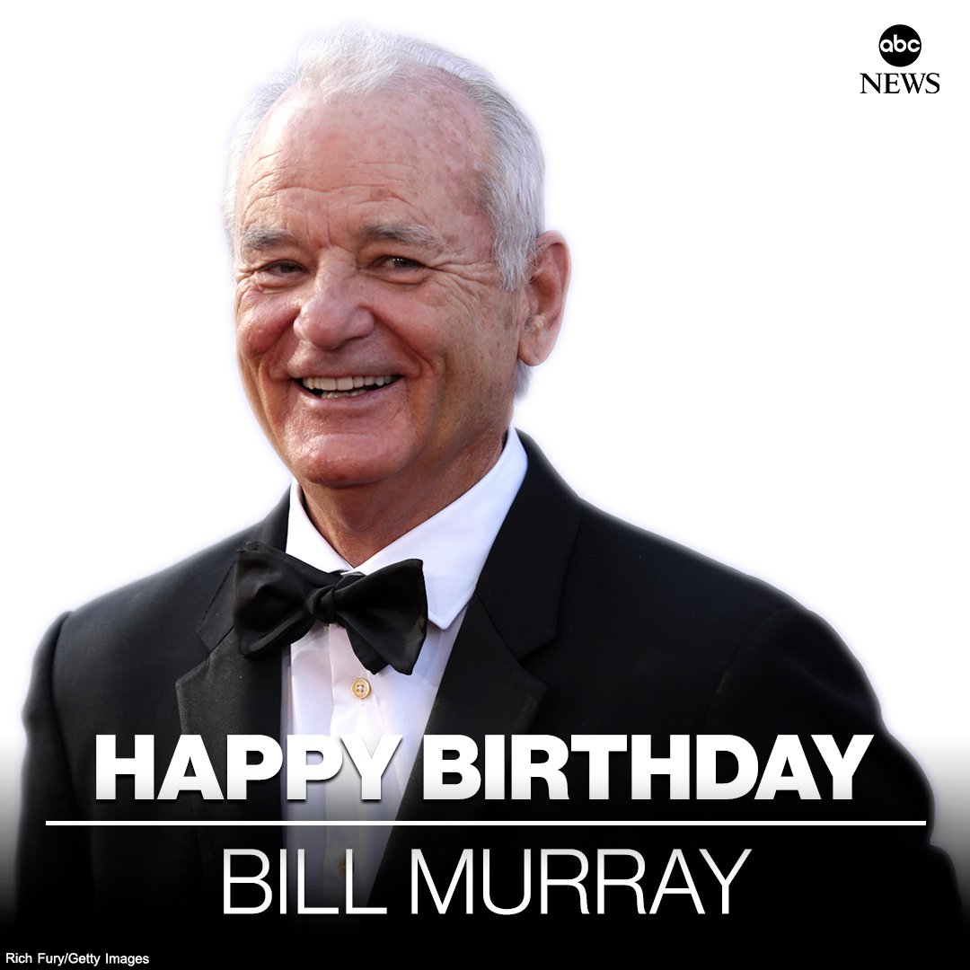 HAPPY BIRTHDAY: Actor-comedian Bill Murray is 71 today.  