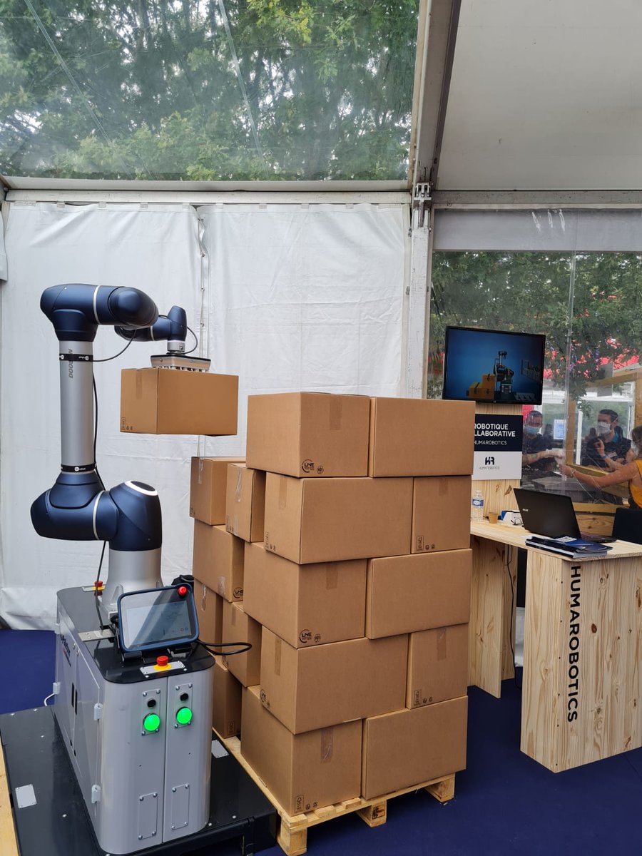 humarobotics's tweet image. [ En direct de #AGROVIF14 ] Partage &amp;amp; Retour d&apos;expériences. Eduardo Jara est sur place pour échanger avec vous sur vos projets de #palettisation et de #robotique collaborative ⤵

A @VIF_software, merci pour votre invitation !

#industriedufutur #doosanrobotics #cobotique