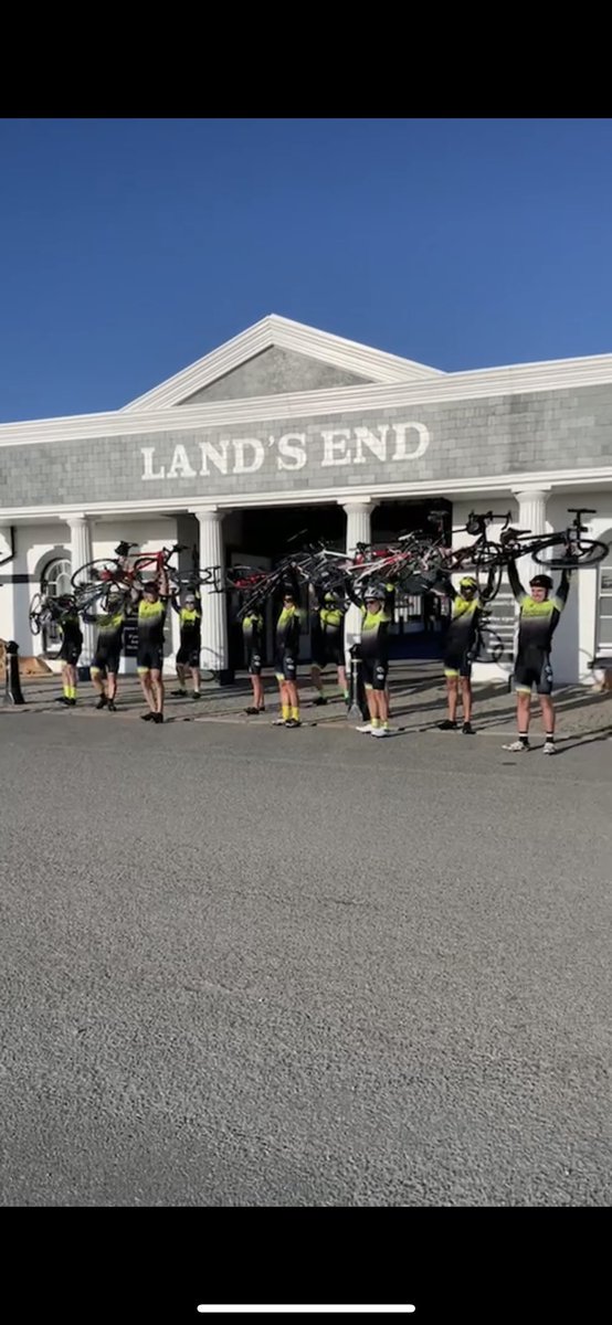 LongestRide2021's tweet photo. The team gathered at #landsend and have set off, they ride for you, for them, for everyone. You are not alone #MentalHealthAwareness follow their journey on all the social channels and please show your support @firefighters999 @BBCNews @BBCR1 @BBCRadio2 @BBCCornwall https://t.co/b2KnykxJdI