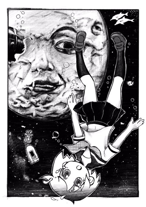 #中秋の名月 なので昔の絵をば。 