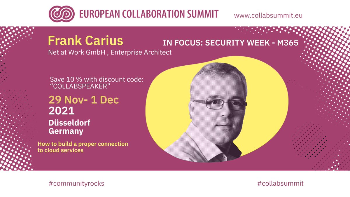 collabsummit's tweet photo. Learn how #AzureNetworks, peering, TCP-parameters, DNS-Resolution and other parts work together. @msxfaq will show you some easy, free but effective ways to measure &amp; monitor your network connections during all 3 stages (plan, deploy, operation) of your cloud project. 💪💯 https://t.co/Nzw2CFKnEM