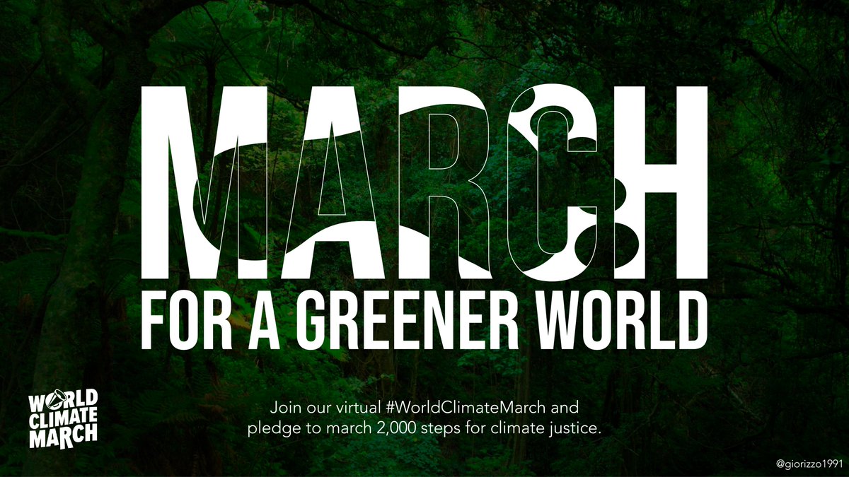 giorizzo91's tweet photo. March for a greener world 👣🌍

Join our virtual #WorldClimateMarch and pledge to march 2,000 steps for climate justice.

@OneMinuteBriefs @Oxfam https://t.co/Wm1d1kxgRh