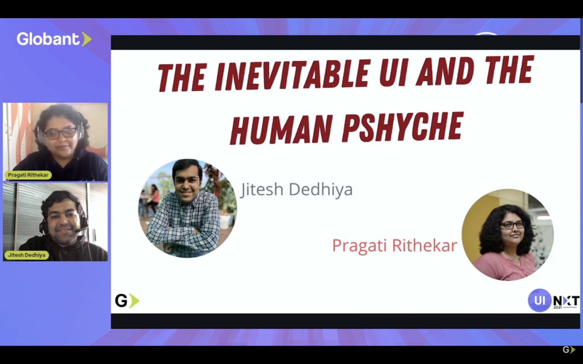 Shreeja_mehta's tweet photo. Attended #uinxt 2021 conducted by @Globant.Just learnt how performance of an application affects our environment, How our emotions drive UI experience and we can actually make a robot using JavaScript🤯!!
Amazing event.Absolutely mind blown https://t.co/QjwraeR8CM