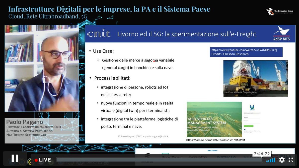 Paolo Pagano presenta uno dei progetti #5G più avanzati in Europa: il Porto di #Livorno. A fare la differenza non sono solo le tecnologie utilizzate ma la creazione di un valido ecosistema e la fase di execution.
Maggiori informazioni: ericsson.com/it/blog/2020/1…

#TIGdigitaly